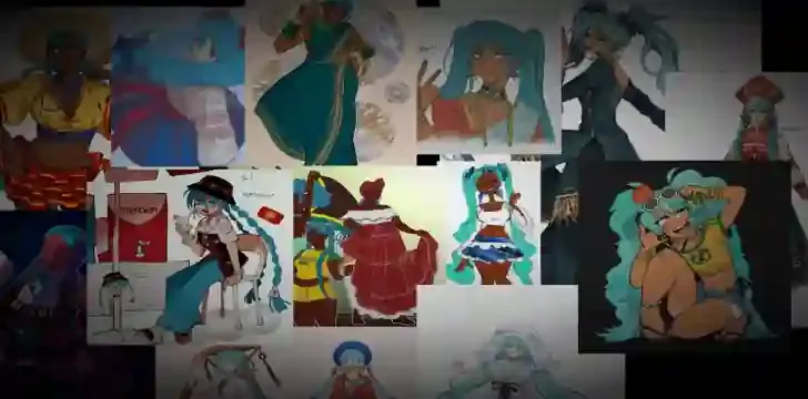 世界中で初音ミクのイラスト祭、開催中！